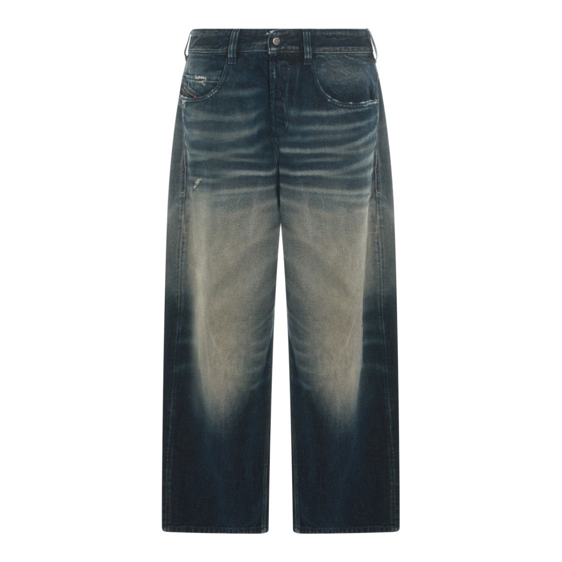 Diesel Distressed Denim Jeans With Classic Five-Pocket Design