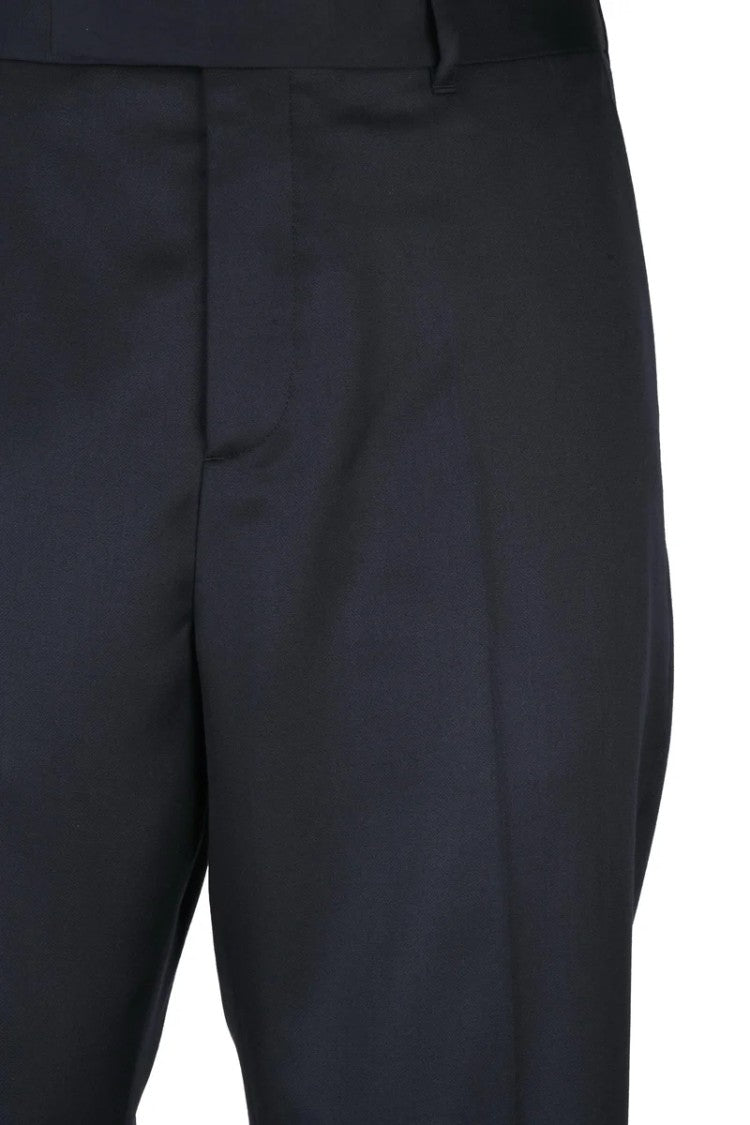 Dior Classic Virgin Wool Trousers - Blue