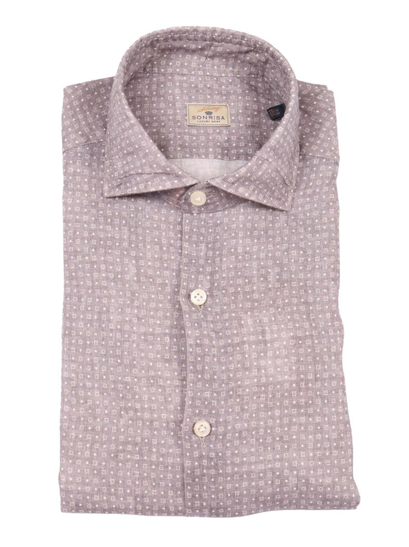 Sonrisa Geometric Pattern Cotton Casual Shirt