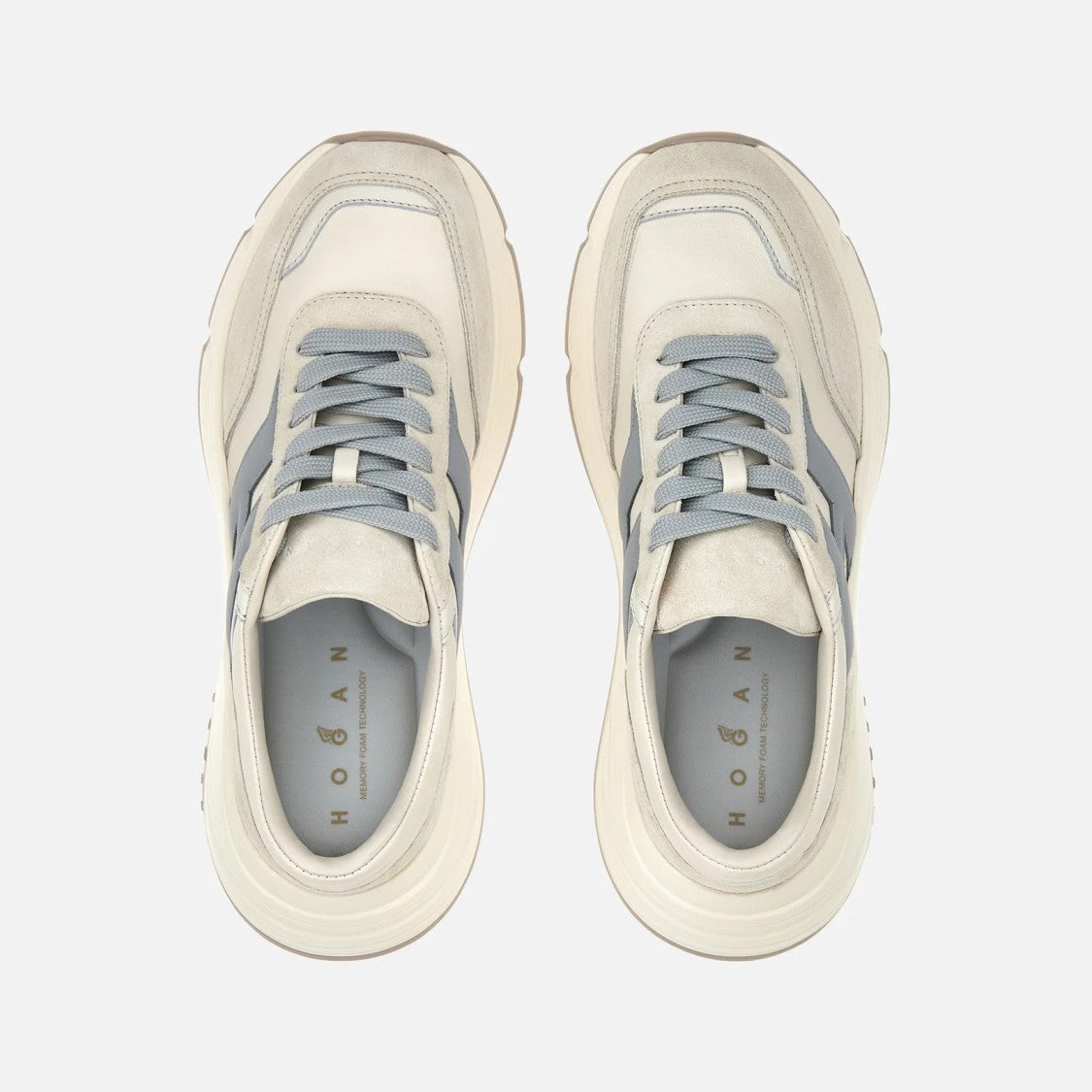 Hogan Chunky Sole Sneakers With Textured Outsole