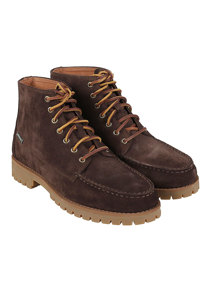 Sebago Parker Rugged Calfskin Lace-Up Ankle Boots