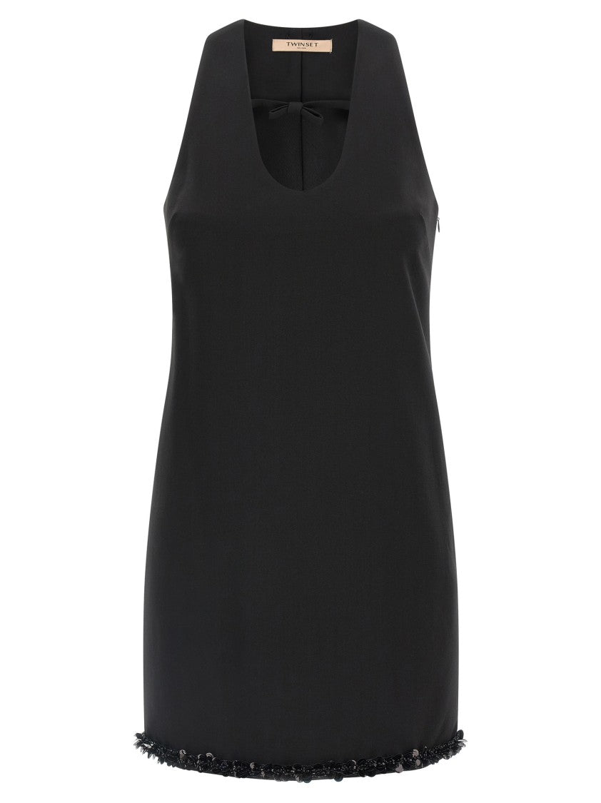 Twin-Set Sequin Bow Dress