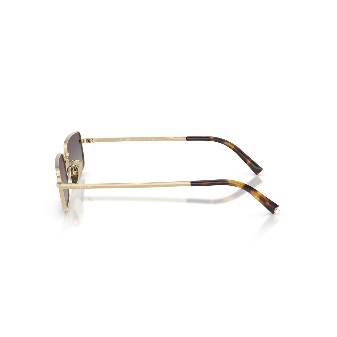 Prada 0Pr A60s Gradient Grey Rectangular Sunglasses