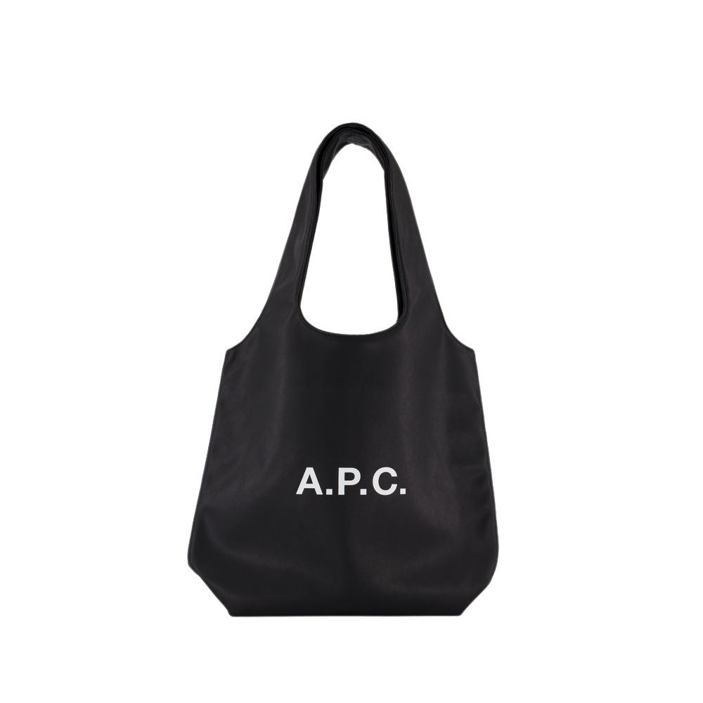 A.P.C. Tote Ninon Small - Synthetic Leather - Black