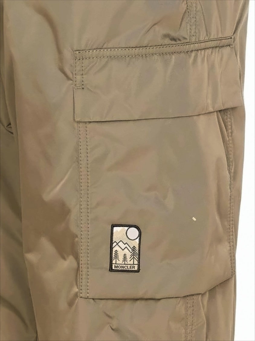 Moncler Utilitarian Straight Pants With Cargo Pockets