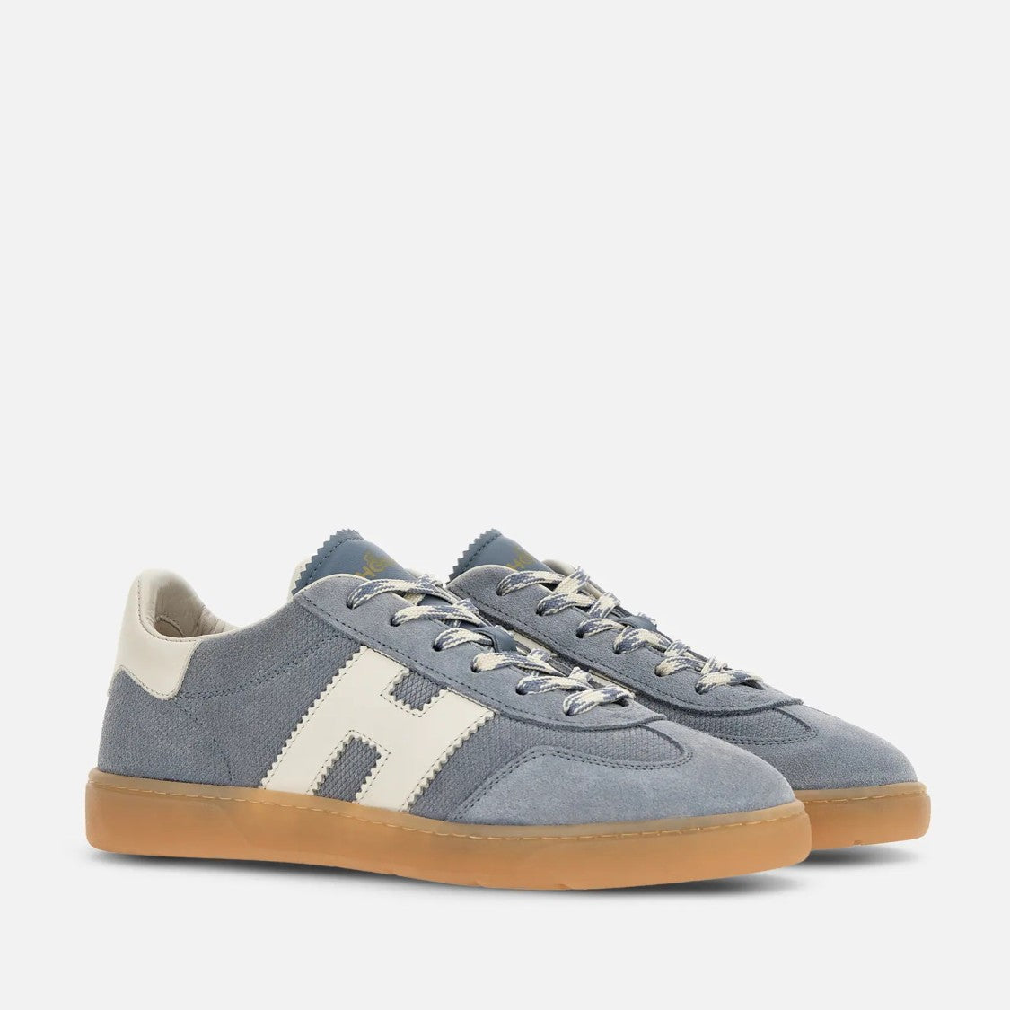 Hogan Cool Lace-Up Sneakers In Calfskin And Sheepskin