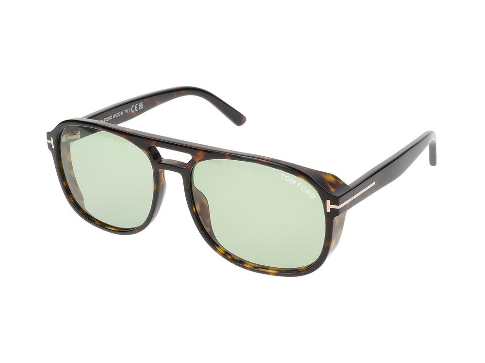Tom Ford Tortoiseshell Bold Square Sunglasses