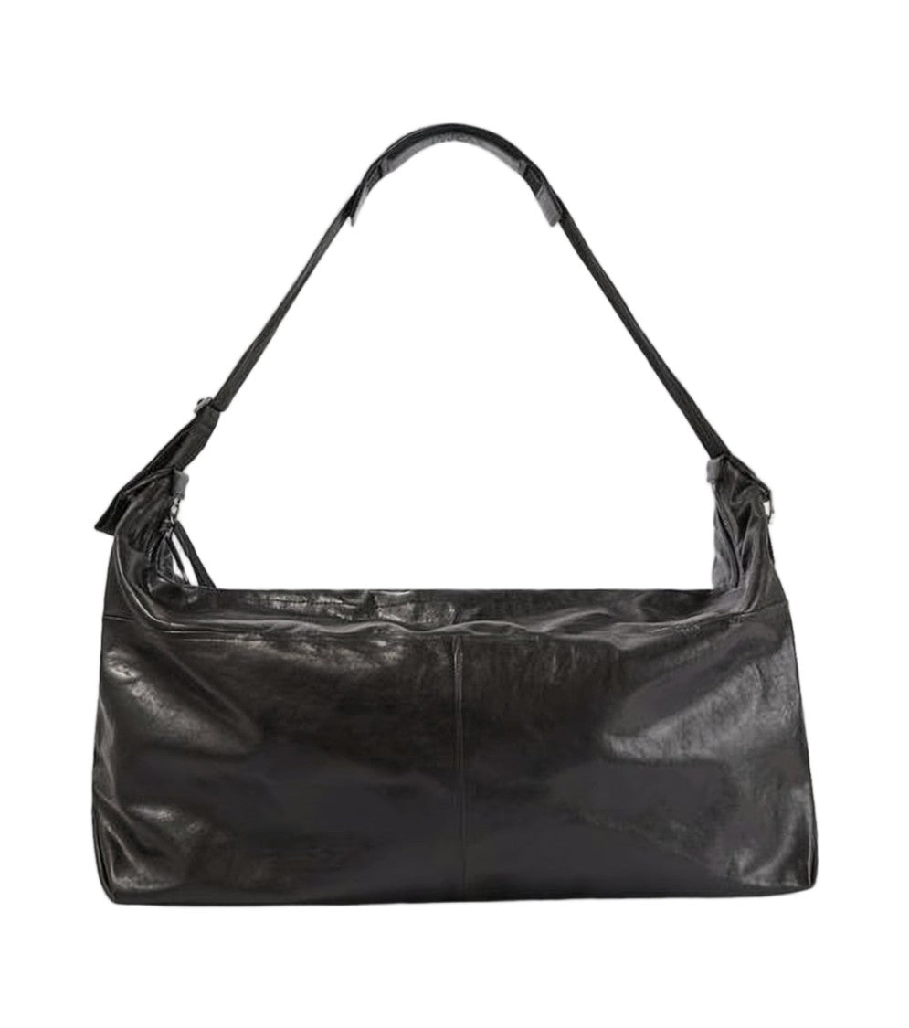 Lemaire Structured Calf Leather Shoulder Bag With Adjustable Strap