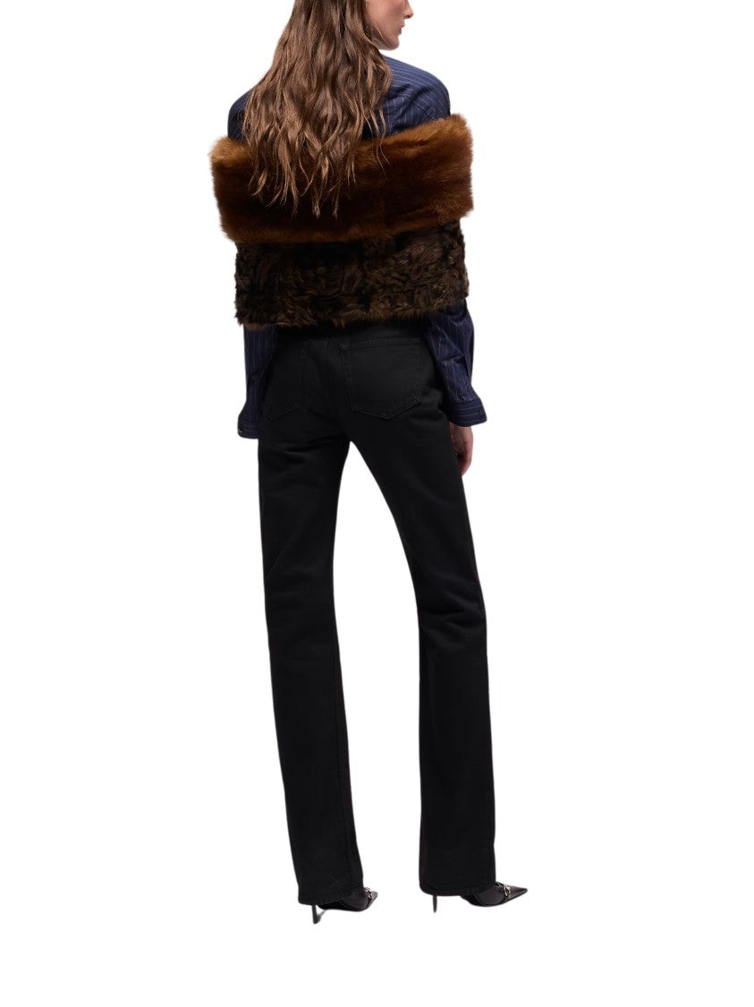 Gucci Black High-Waisted Straight-Leg Denim Jeans