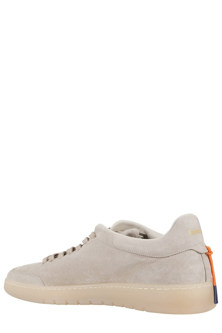 Barracuda Vintage-Inspired Leather Sneakers With Perforated Toe Box