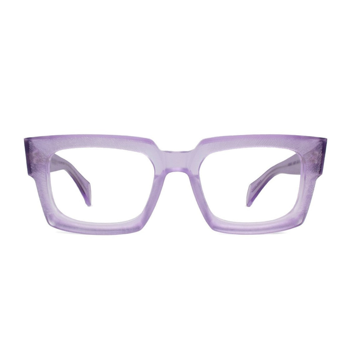 Dandy's Purple Troy Rough Acetate Rectangular Sunglasses