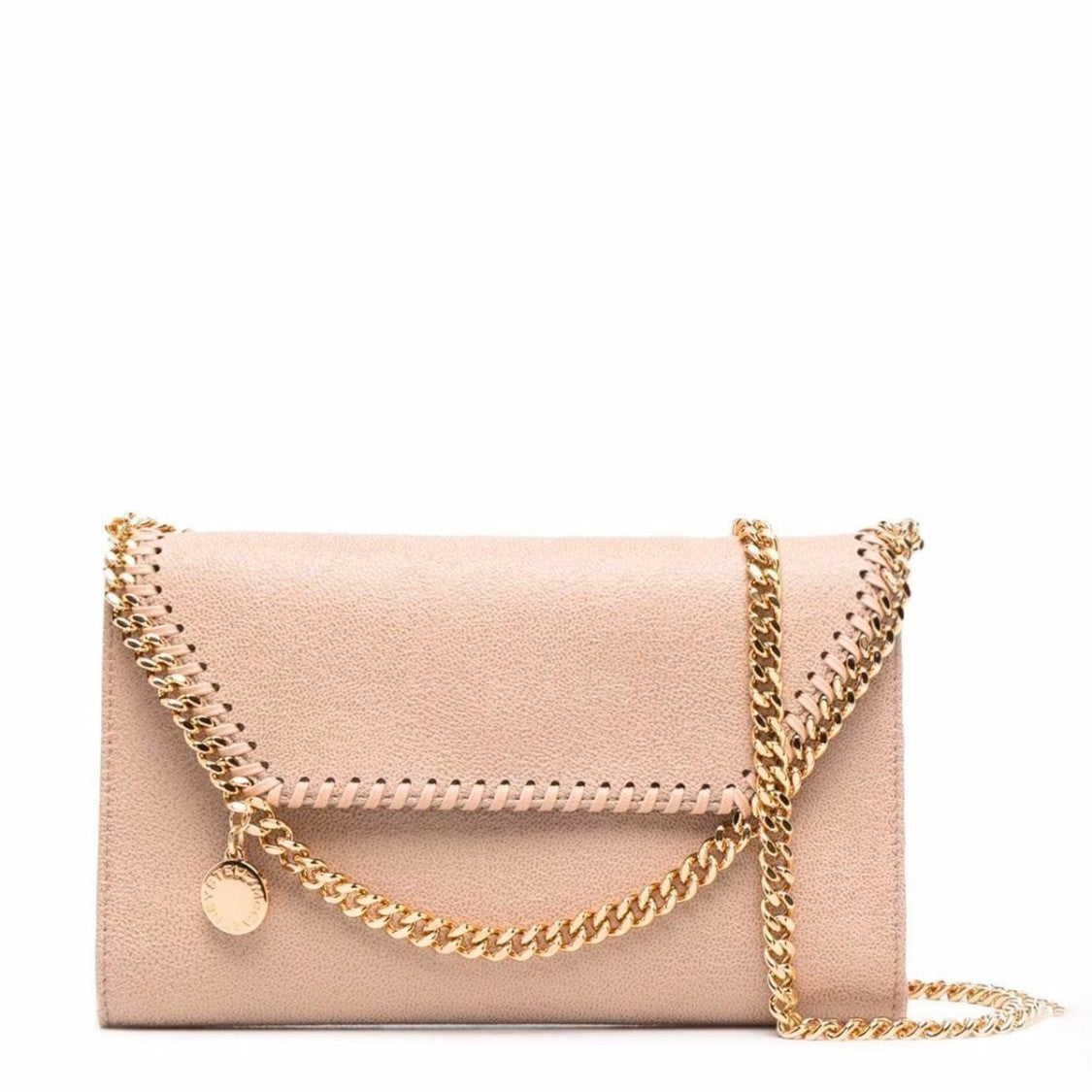 Stella Mccartney Cream Faux Leather Mini Falabella Crossbody Bag
