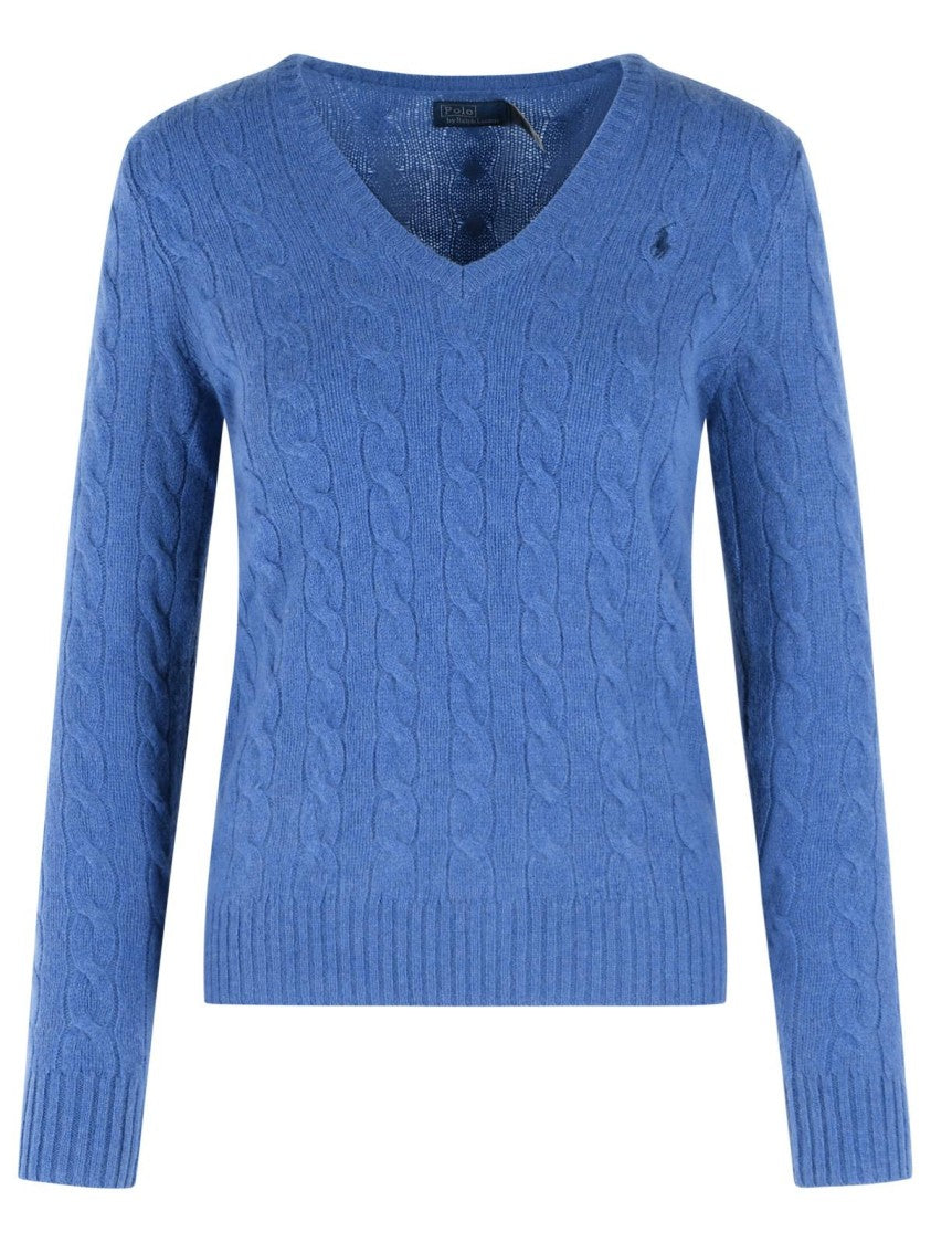 Polo Ralph Lauren 'Kimberly' Blue Wool And Cashmere Sweater