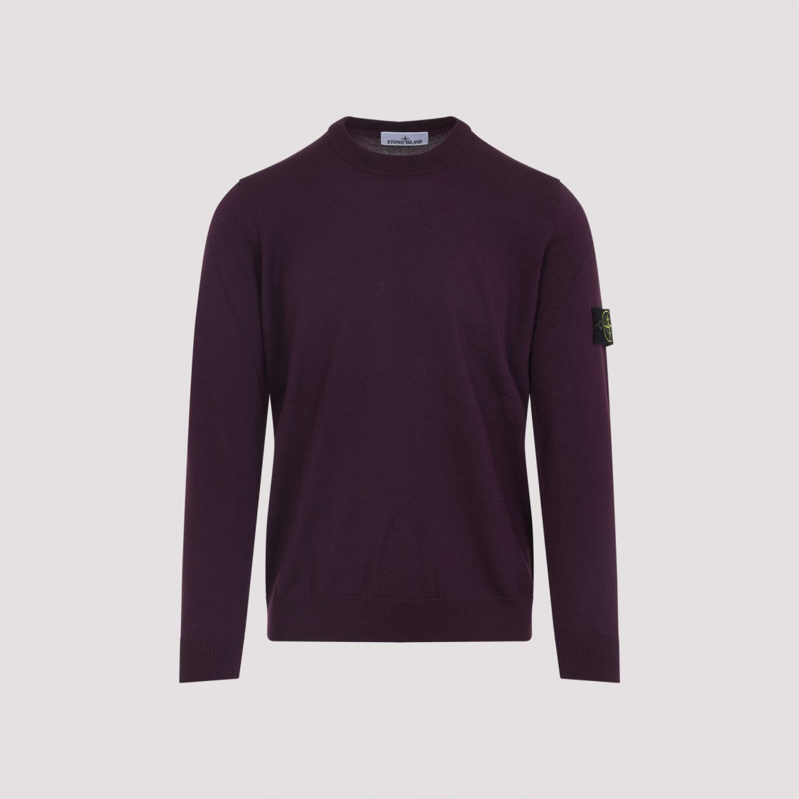 Stone Island Amaranth Virgin Wool Sweater