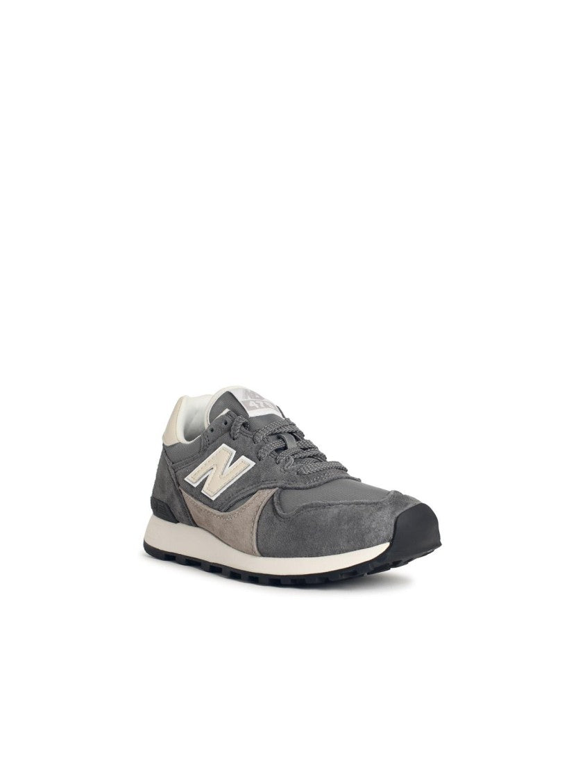 New Balance '475' Grey Fabric And Suede Sneakers
