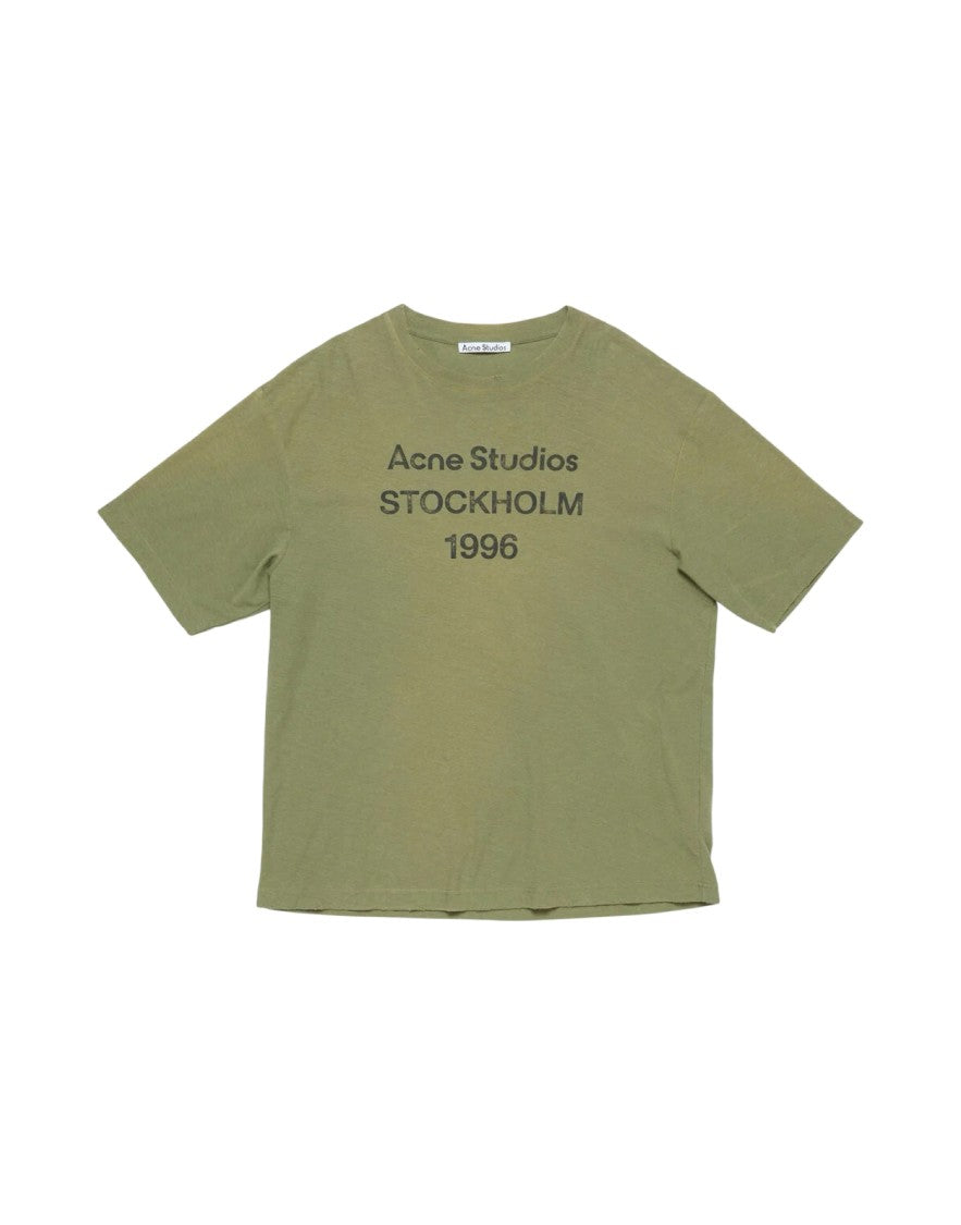 Acne Studios Olive Green Relaxed Fit T-Shirt