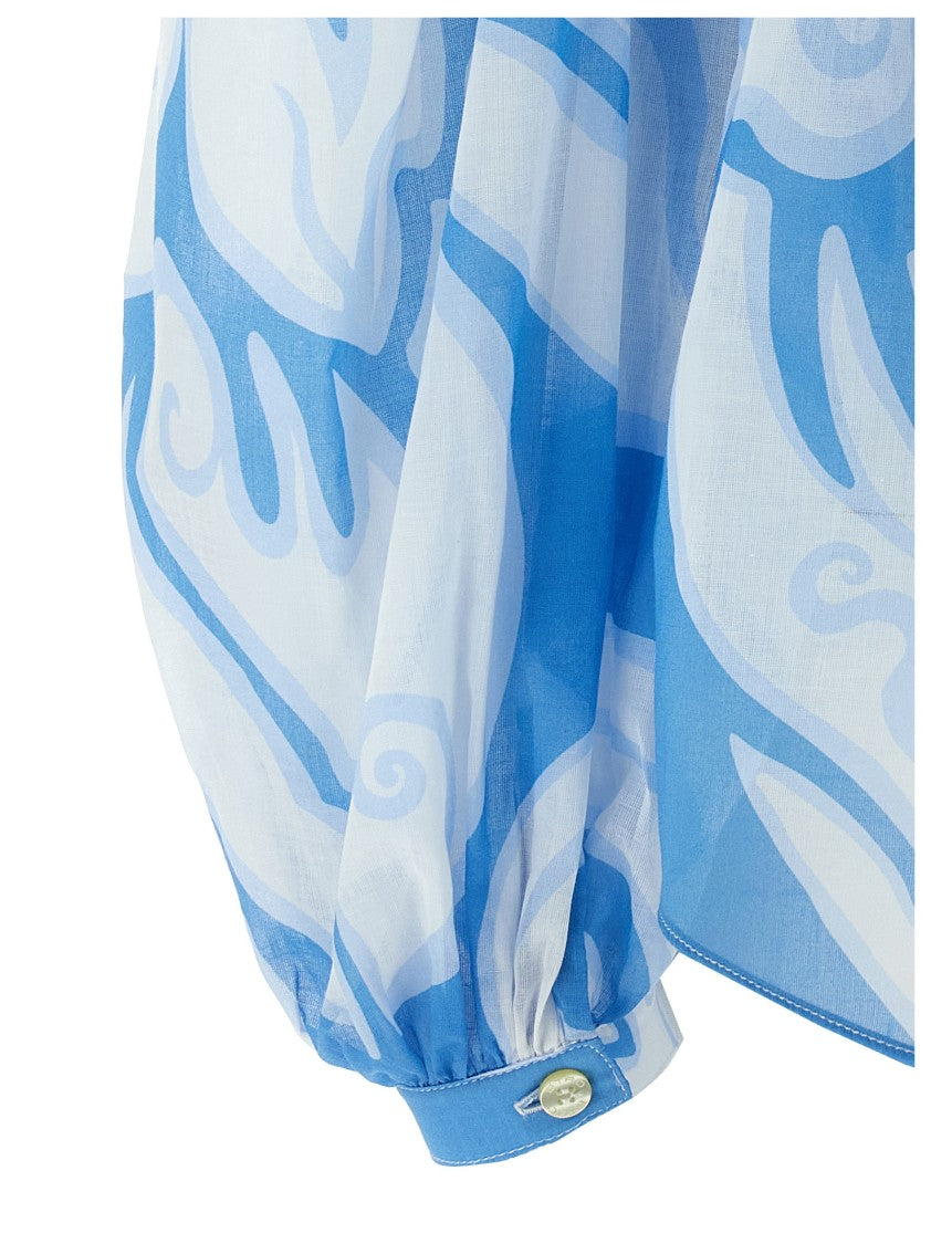 Etro Comfort Fit Floral Print Cotton Shirt