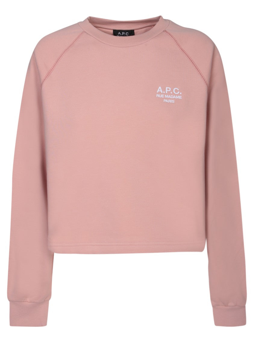 A.P.C. Pink Cotton Sweatshirts