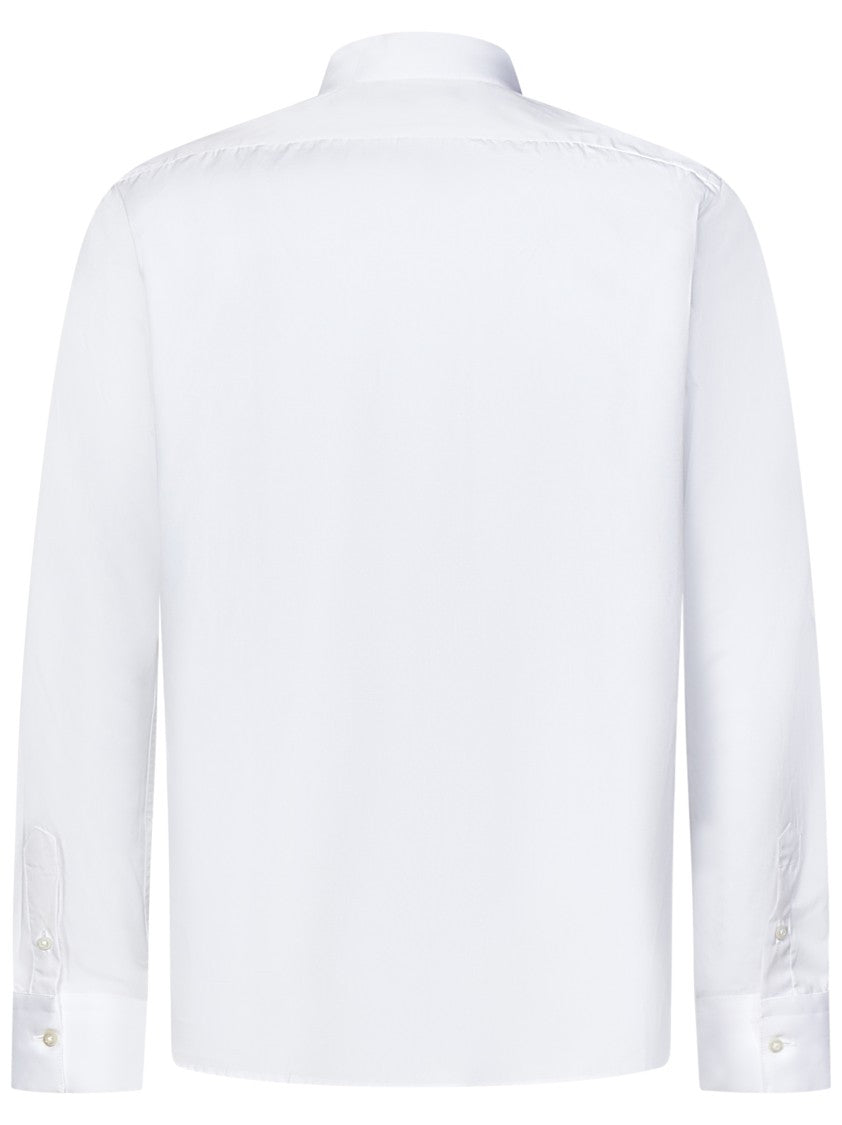 Low Brand Button-Down Long Sleeve Shirt With Pointed Collar