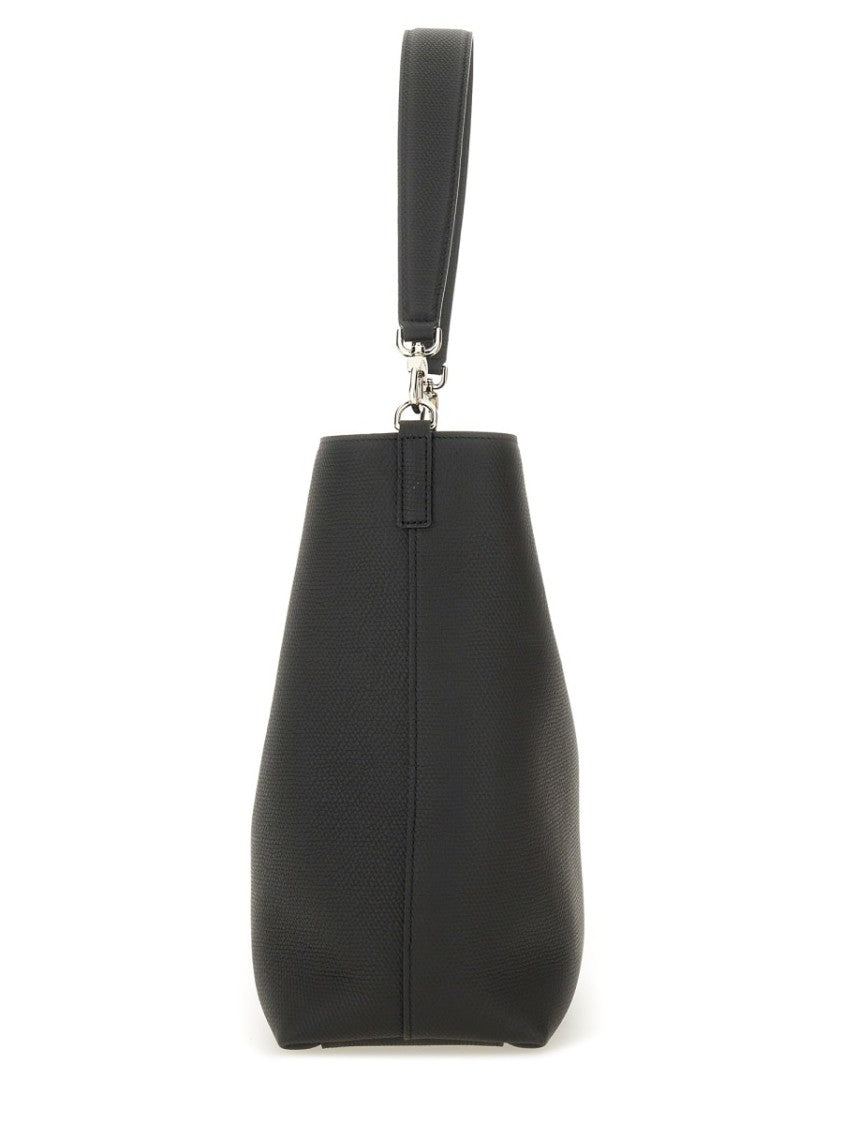 Longchamp Medium Hobo Bag With Metallic Bar Closure
