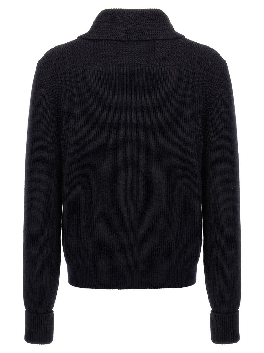 Tom Ford Textured Knit Cashmere Shawl Cardigan