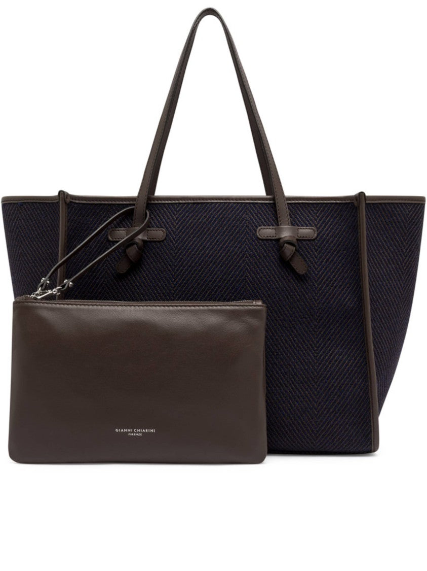 Gianni Chiarini Marcella Textured Herringbone Leather Tote