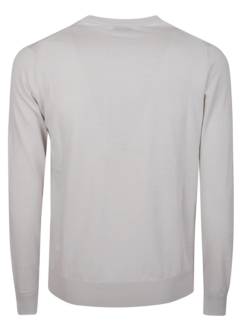 Ballantyne Plain Relaxed Crew Cotton Sweater