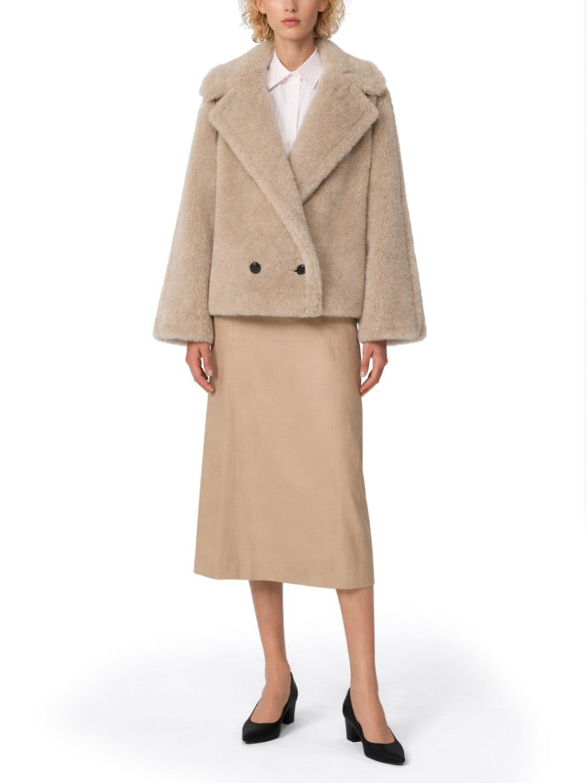 Max Mara Galley Cropped Alpaca-Blend Coat