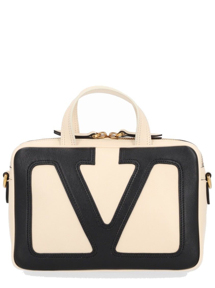 Valentino Garavani Cream Viva Superstar V-Logo Bag