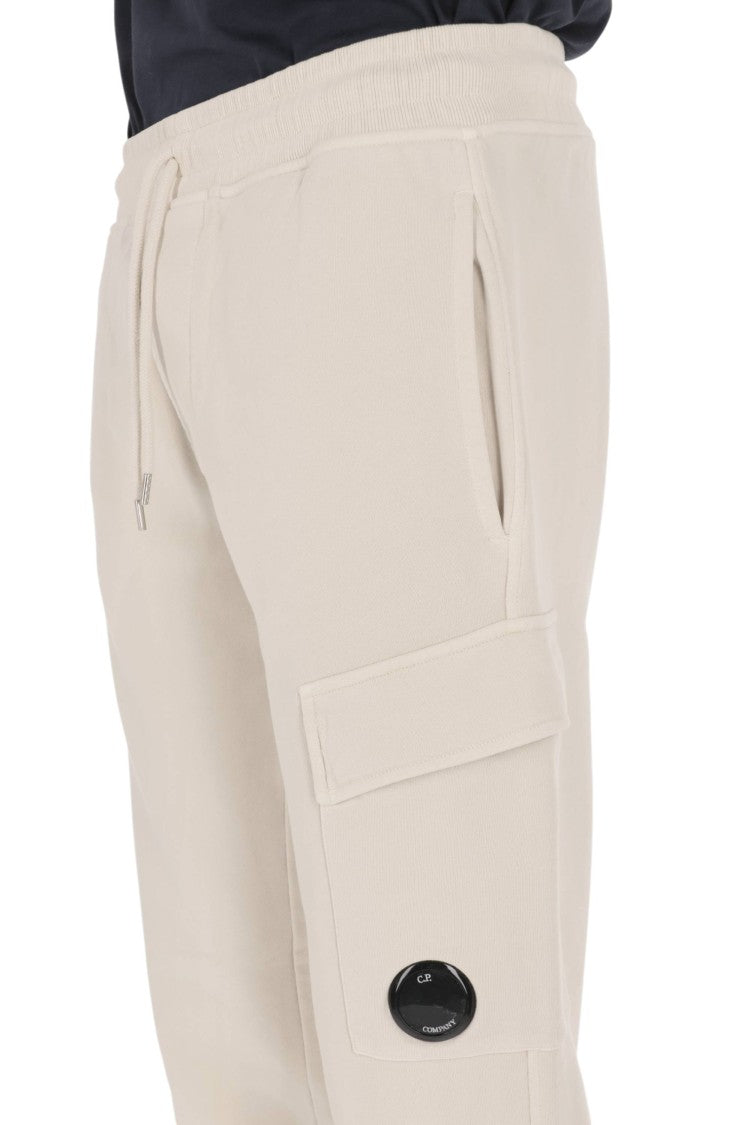 C.P. Company Cream Pure Cotton Sweatpants