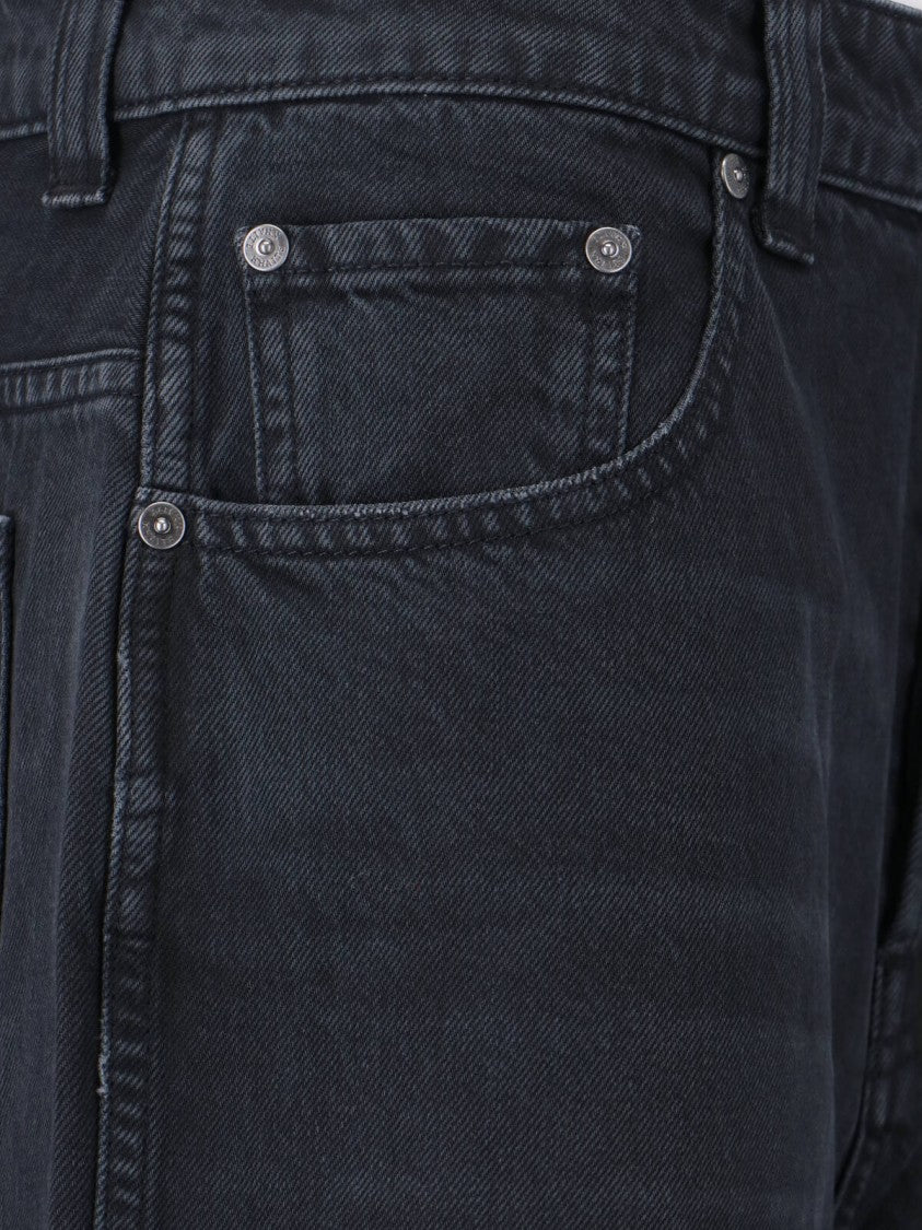 Khaite "Dane" Wide Jeans – Black