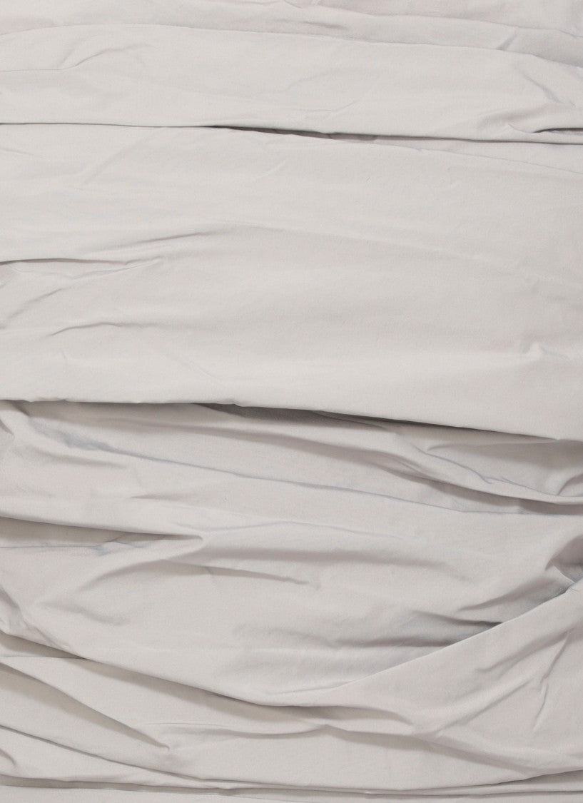 Rotate Draped Mini Dress With Rear Zip Closure