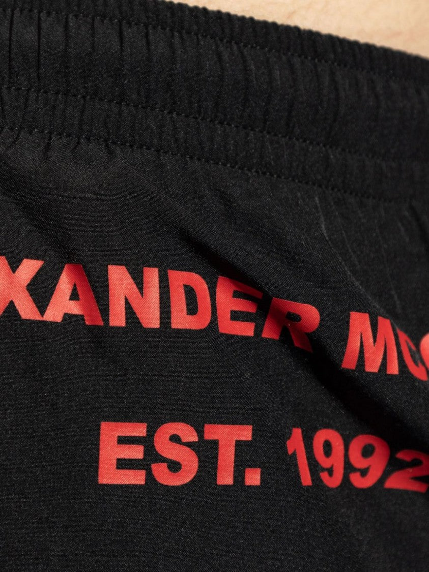 Alexander Mcqueen Black Swim Shorts