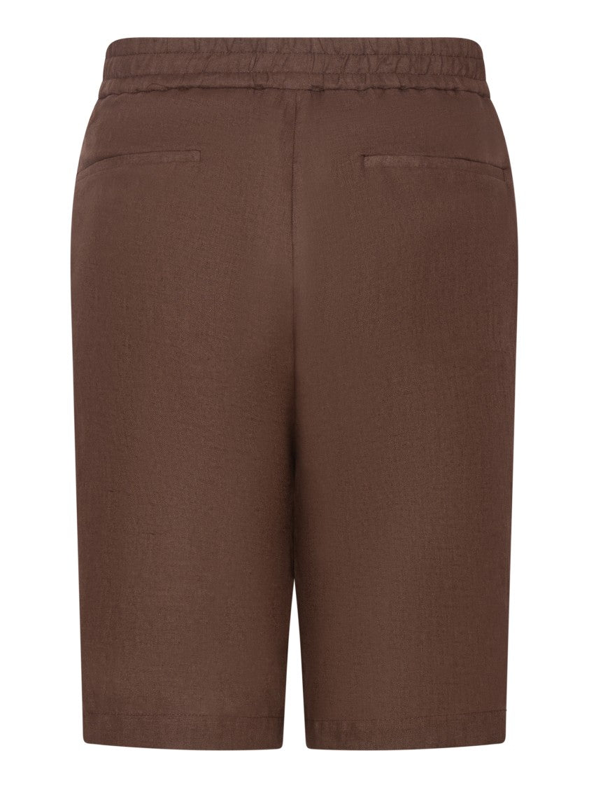Franzese Collection Bermuda Shorts In Lightweight Irish Linen