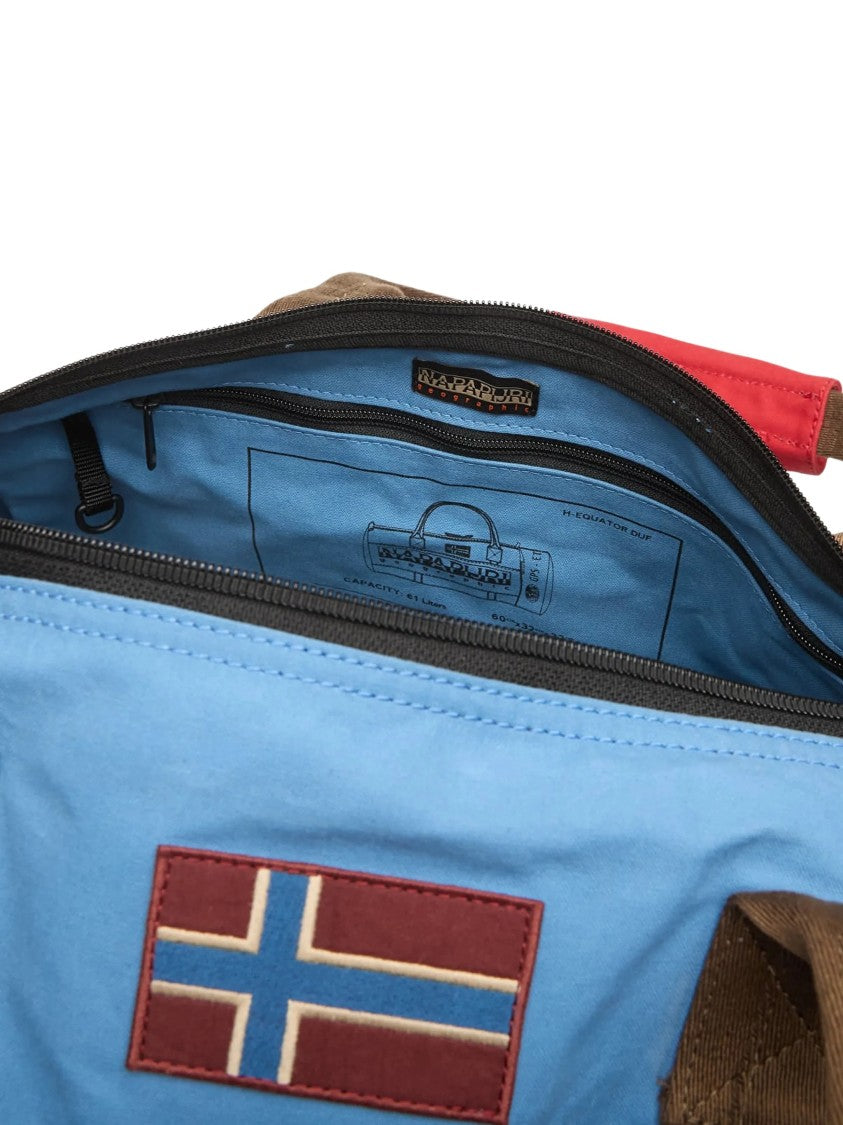Napapijri Color-Block Equator Cotton Duffle Bag
