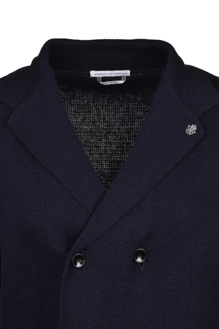 Daniele Alessandrini Knit Blazer Double-Breasted - Multicolor