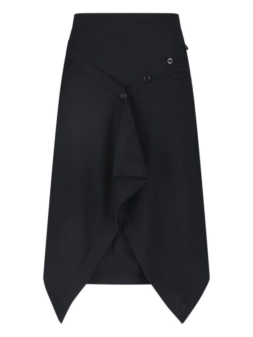 Lemaire Wide-Leg Viscose Skirt