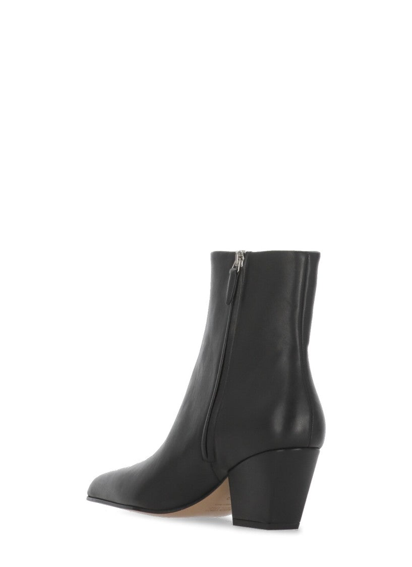 Paris Texas Black Arrow Toe Leather Boots