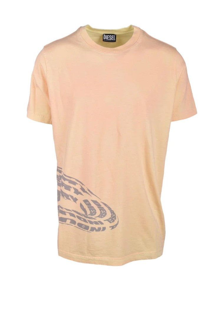 Diesel Pink Cotton T-Shirt