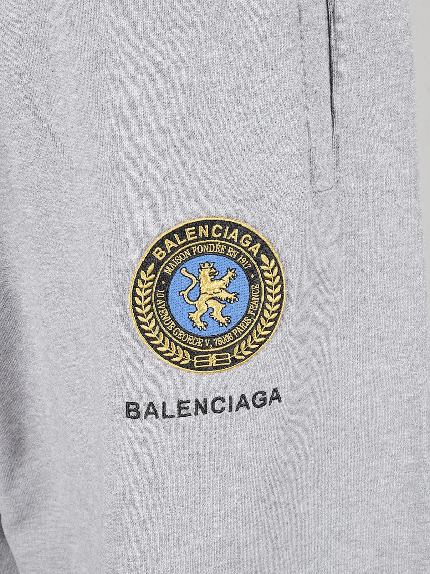 Balenciaga Gray Cotton Jogging Trousers