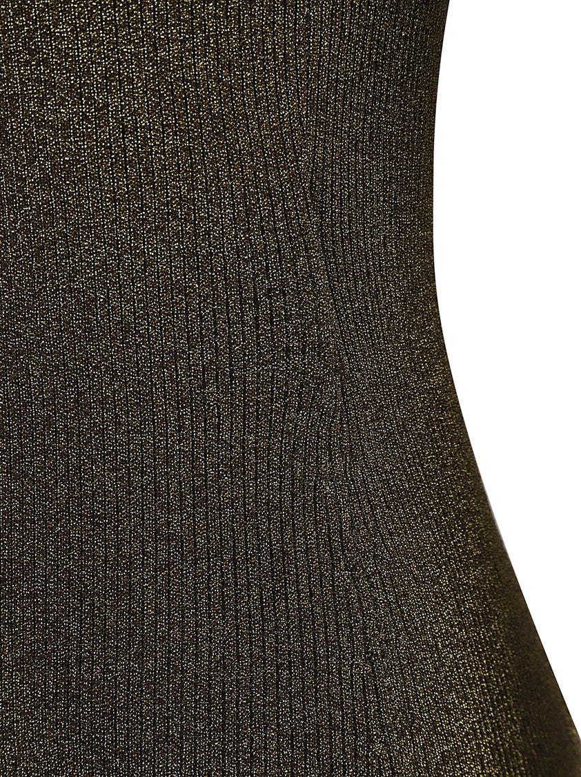 Saint Laurent Maxi Dress With High Neckline