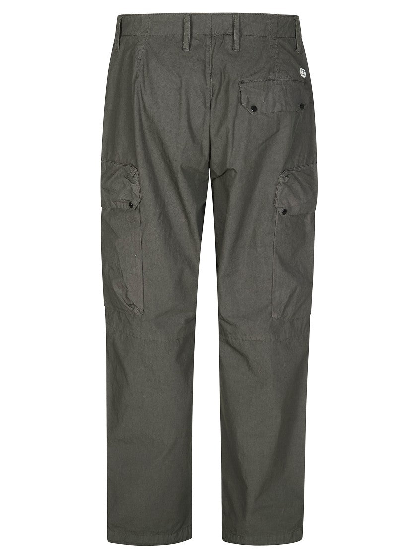 C.P. Company Grey Cotton Straight-Leg Cargo Pants