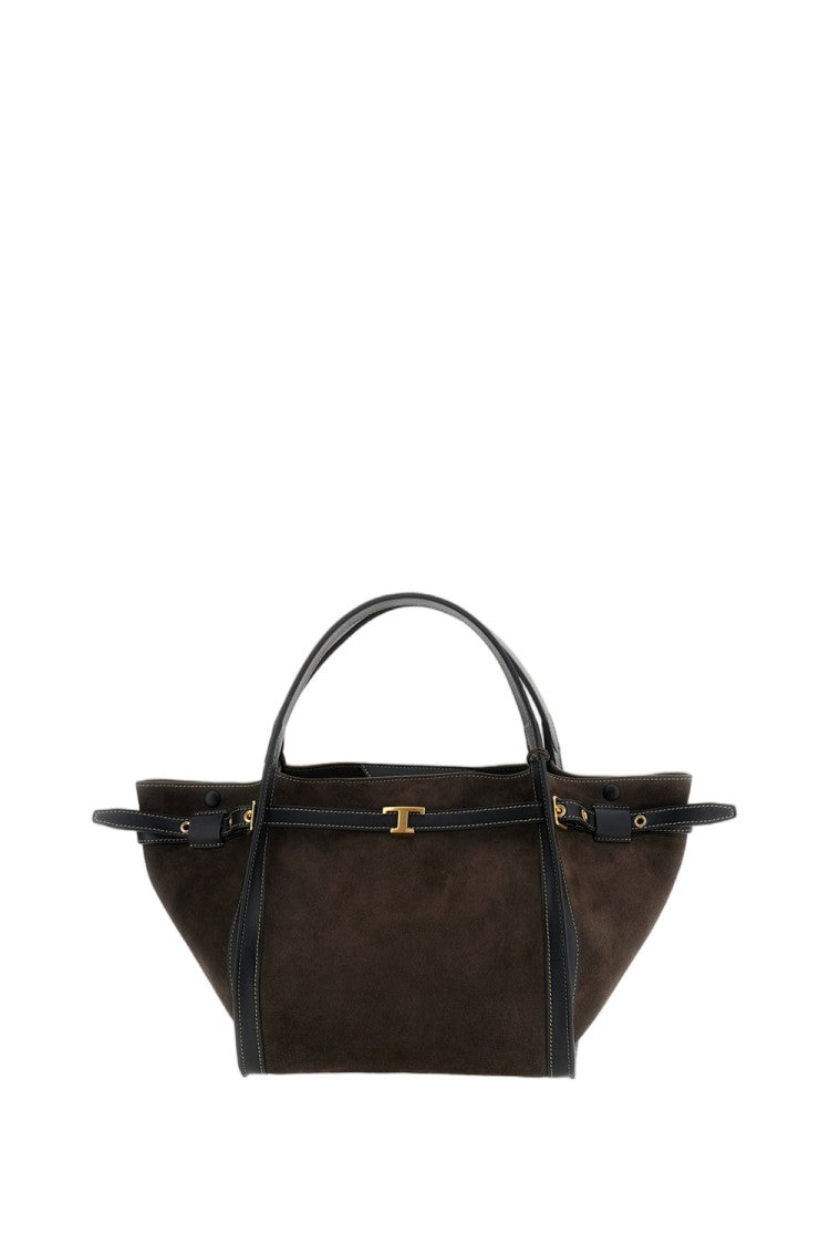 Tod's Brown Tim Small Leather Tote Bag