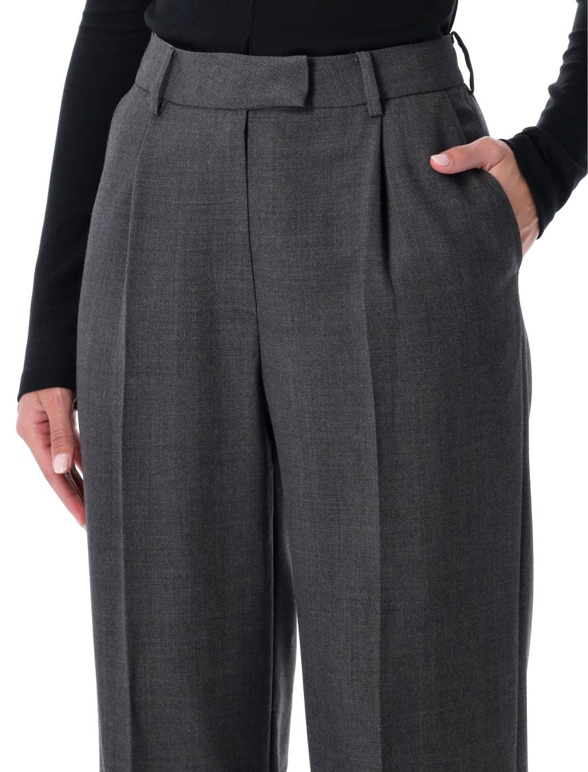 Low Classic Belted Point Pleated Trousers