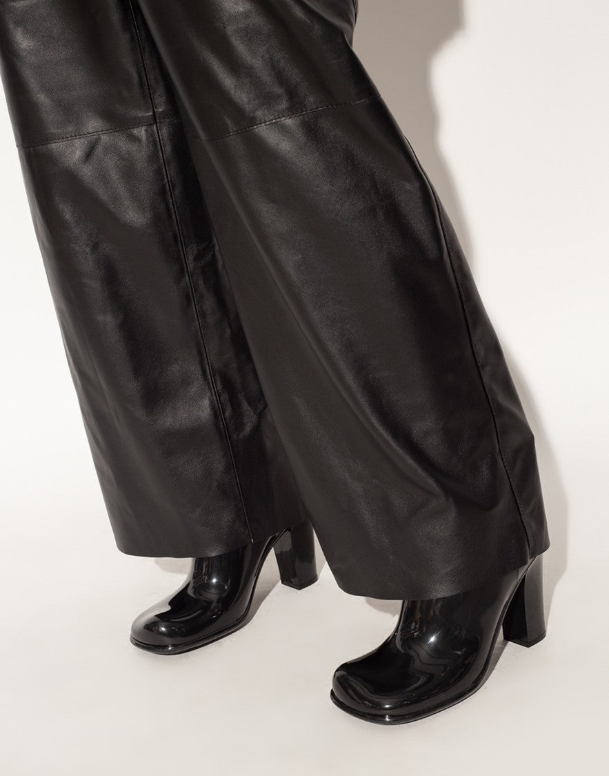 Bottega Veneta Shine Square Toe Ankle Boots