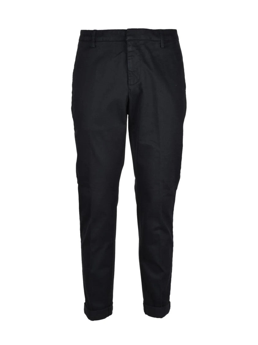 Dondup Black Slim Tapered Gaubert Trousers