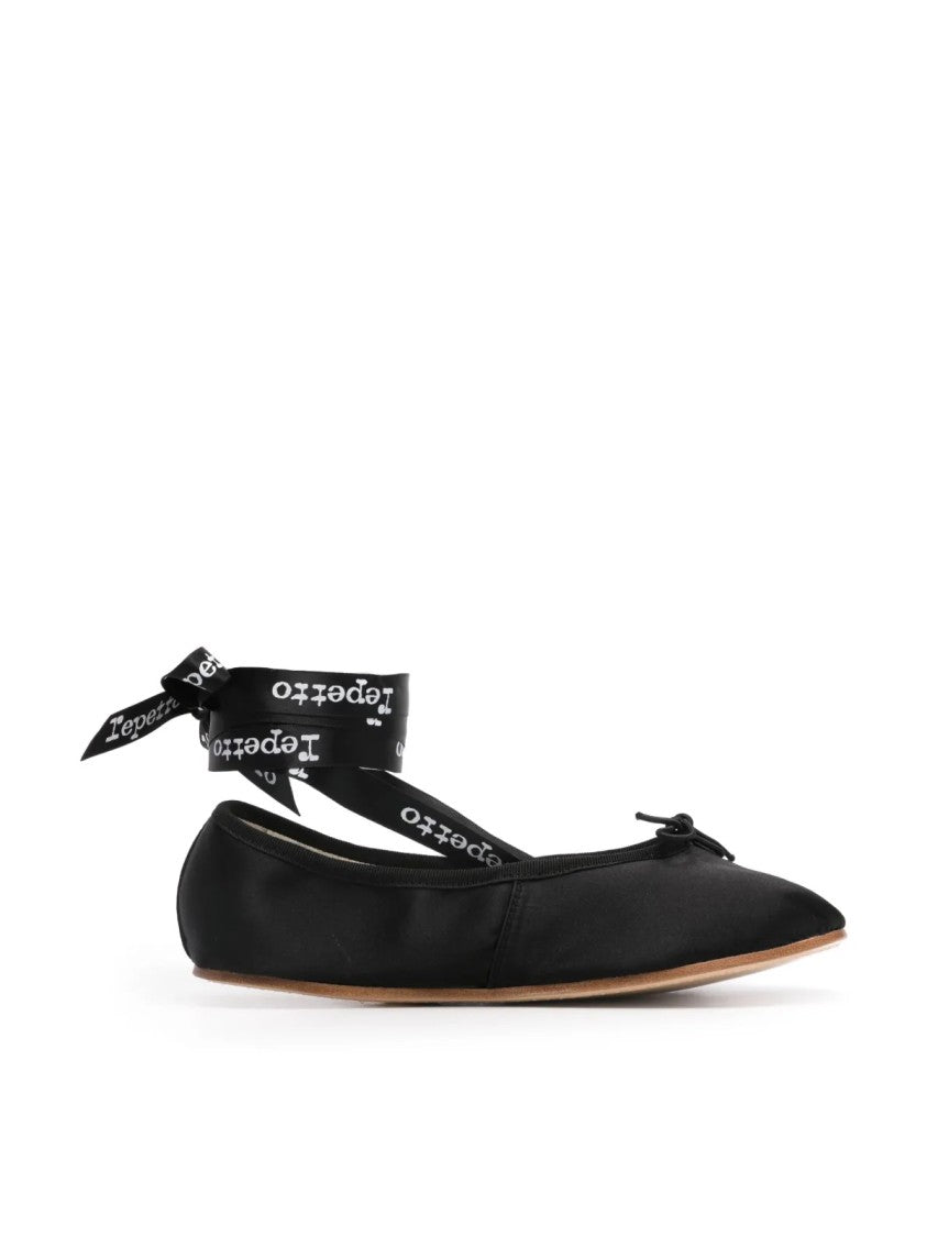 Repetto Sophia Logo Ribbon Ballerina Ballet Flats