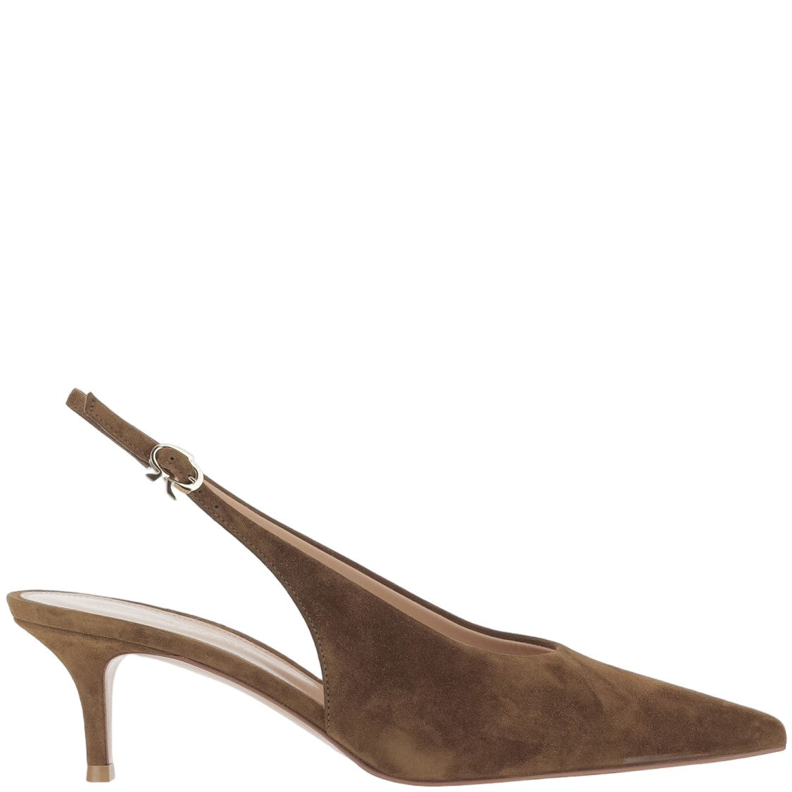 Gianvito Rossi Robbie Suede Leather Slingback