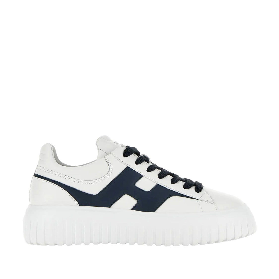 Hogan H-Stripes Allacciato H Spezzata Sneakers In White