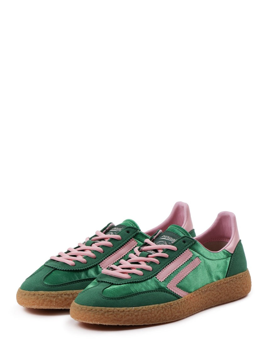 Puraai Low-Top Sneakers With Vibrant Green Upper